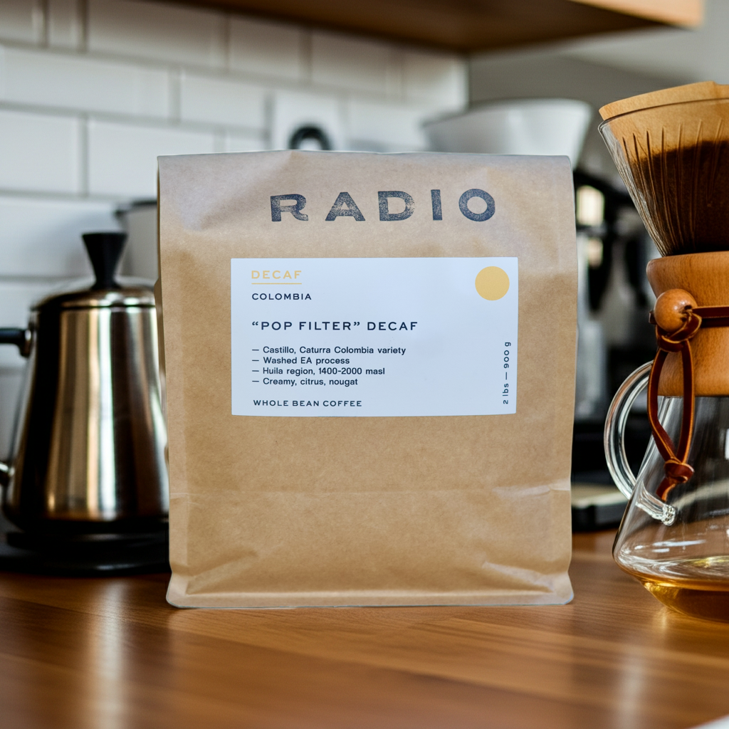 Decaf Coffee - Colombia, from Radio Roasters Coffee