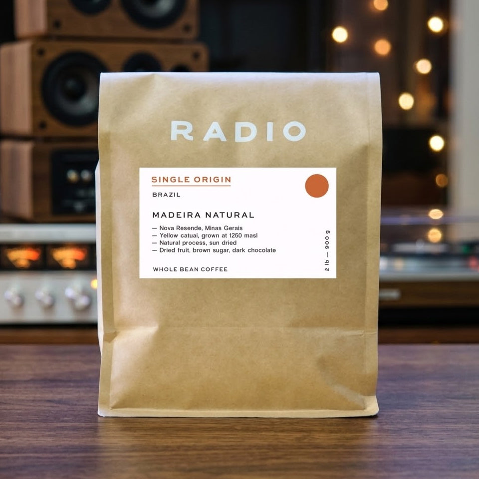Whole bean brazil natural coffee single origin