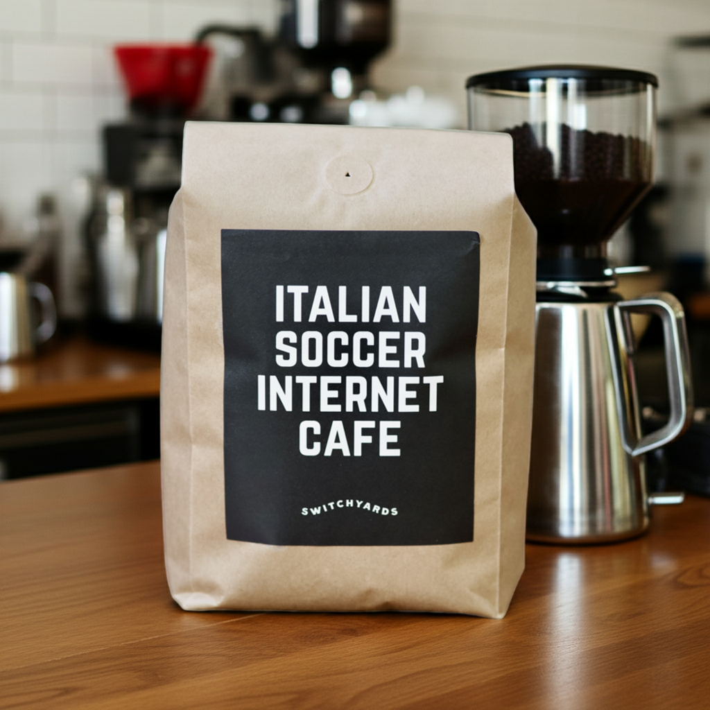 Whole Bean Coffee Blend from Radio Roasters Coffee - Italian Soccer Internet Cafe