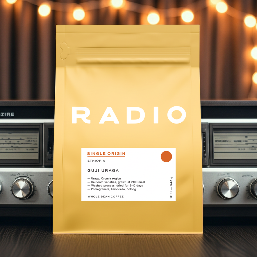 Guji Uraga Ethiopian whole bean coffee