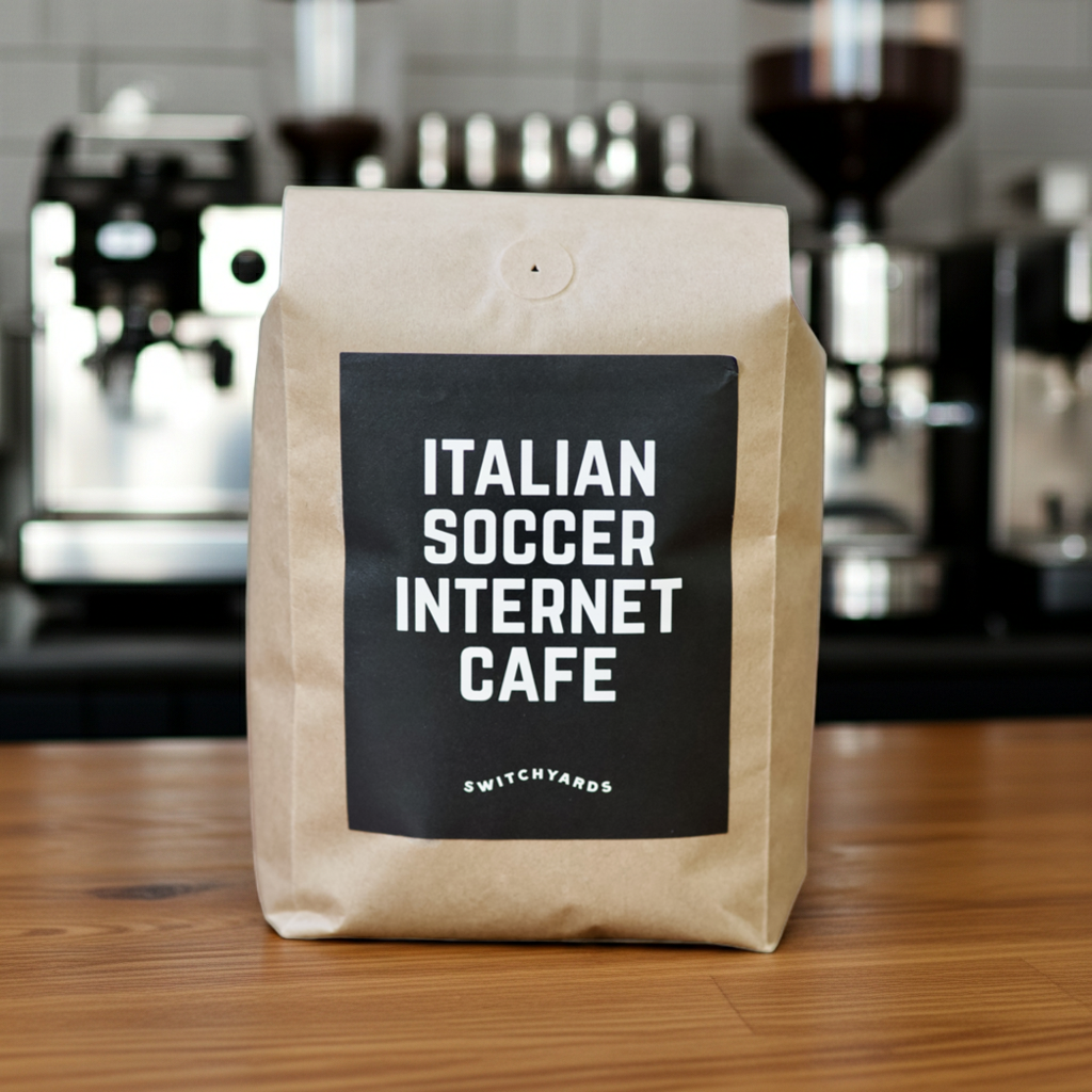 Whole Bean Coffee Blend from Radio Roasters Coffee - Italian Soccer Internet Cafe