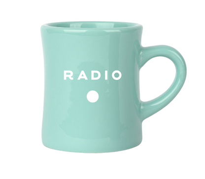 Mint Radio Diner Coffee Mug from Radio Roasters Coffee